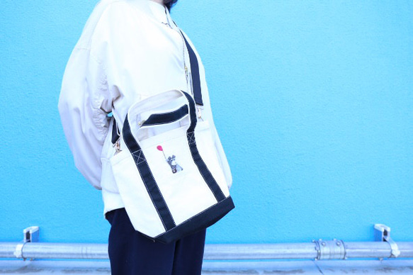 シュナウザー　/トートバッグ　S　受注生産品　毛色変更可 9枚目の画像