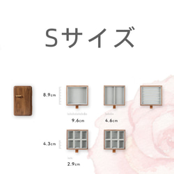 ☆人気再販☆木製引き出し付きアクセサリーケース ジュエリーボックス 女性 飾り物 宝物箱 小物入れ 収納 コレクション 17枚目の画像