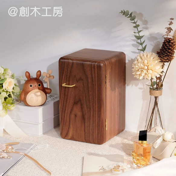 ☆人気再販☆木製引き出し付きアクセサリーケース ジュエリーボックス 女性 飾り物 宝物箱 小物入れ 収納 コレクション 9枚目の画像