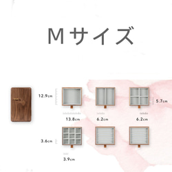 ☆人気再販☆木製引き出し付きアクセサリーケース ジュエリーボックス 女性 飾り物 宝物箱 小物入れ 収納 コレクション 18枚目の画像