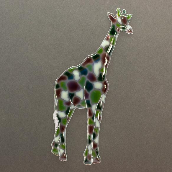 手描き栞(しおり) -Camouflage Giraffe- 4枚目の画像