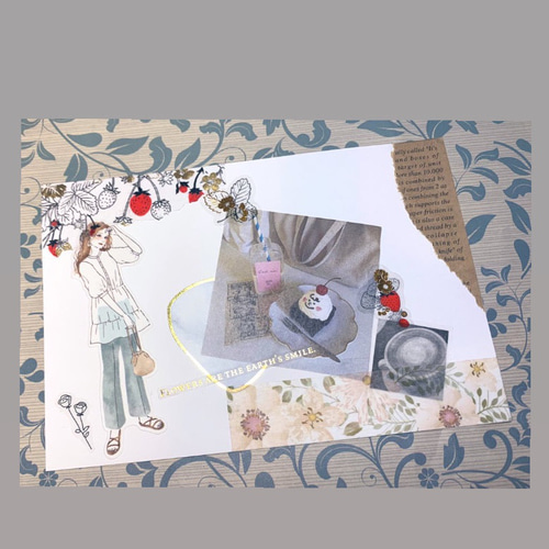 ポストカード コラージュ ポストカード Brunahmhm 通販 15728620  