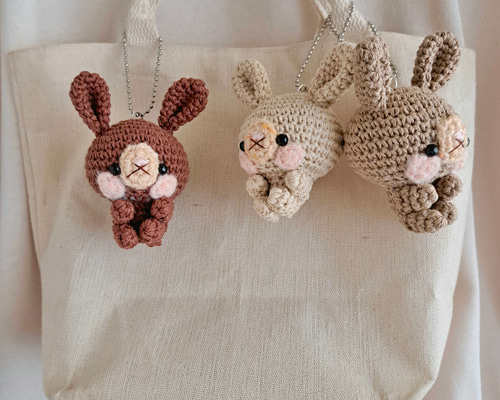 カスタムボールペン«No.356» ホワイト あみぐるみ ウサギ ハート カスタムボールペン«No.356» ホワイト あみぐるみ ウサギ ハート