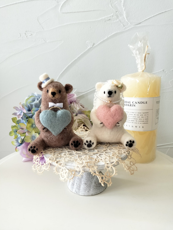 可愛いい❤️❤️フレークシール( ⸝⸝•ᴗ•⸝⸝ )ウェディングくまさん