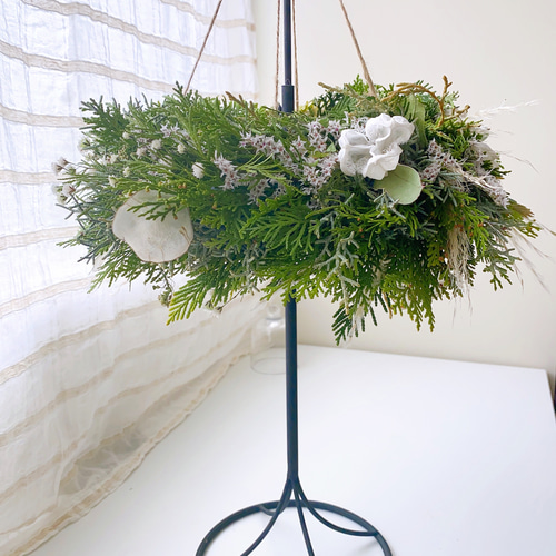 フレッシュgreen 森林の香り漂う フライングリース 母の日ギフトリース