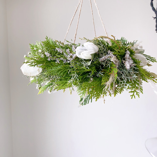 フレッシュgreen 森林の香り漂う フライングリース 母の日ギフトリース