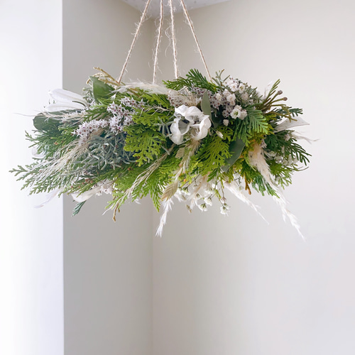 フレッシュgreen 森林の香り漂う フライングリース 母の日ギフトリース