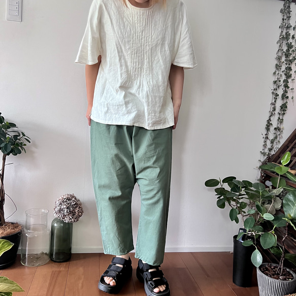 plusnao 親子お揃い ママとペアルック ロングパンツ サルエル