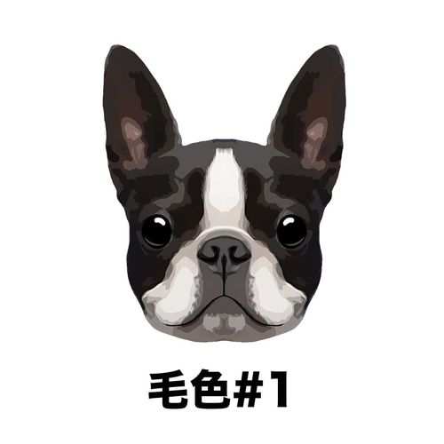 ボストンテリア 毛色1色】キャンバス トートバッグ 犬 ペット うちの子