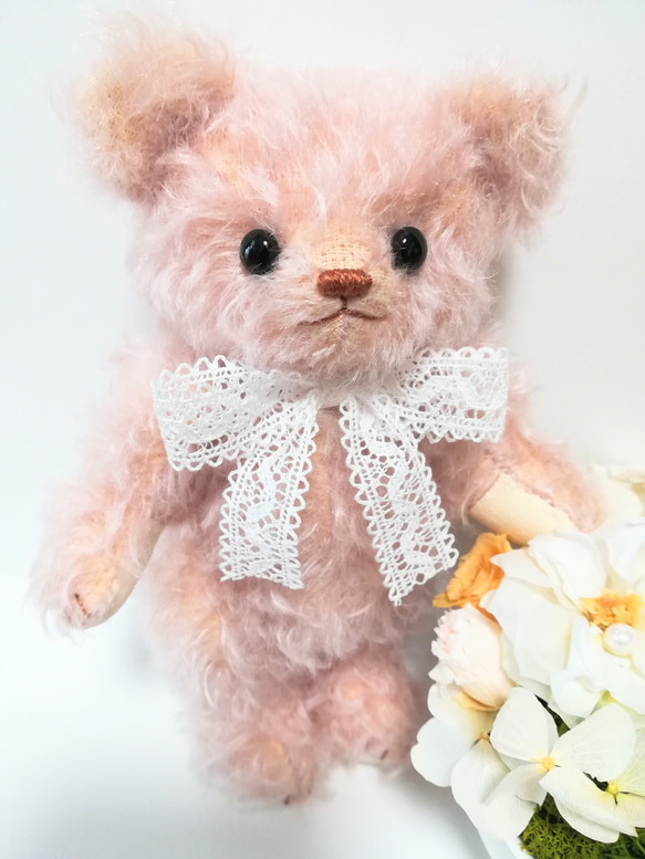 ローズモヘア テディベア 18cm ぬいぐるみ yukumao 通販 15729264