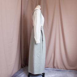 【完全一点物】巻きスカート（ライトグレー） 13枚目の画像