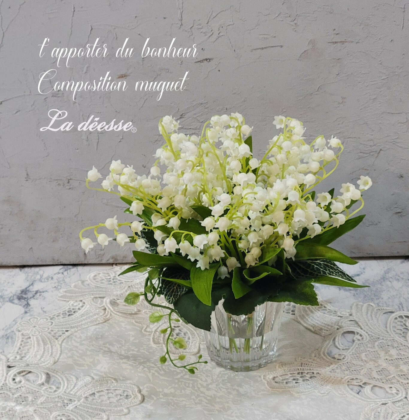 再販　幸せ運ぶすずらん♪ずっと綺麗に咲き続けるウォーターアレンジ＿