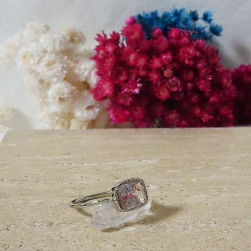 レピドクロサイトインクォーツSilver925 ピンクスーパーセブン天然水晶