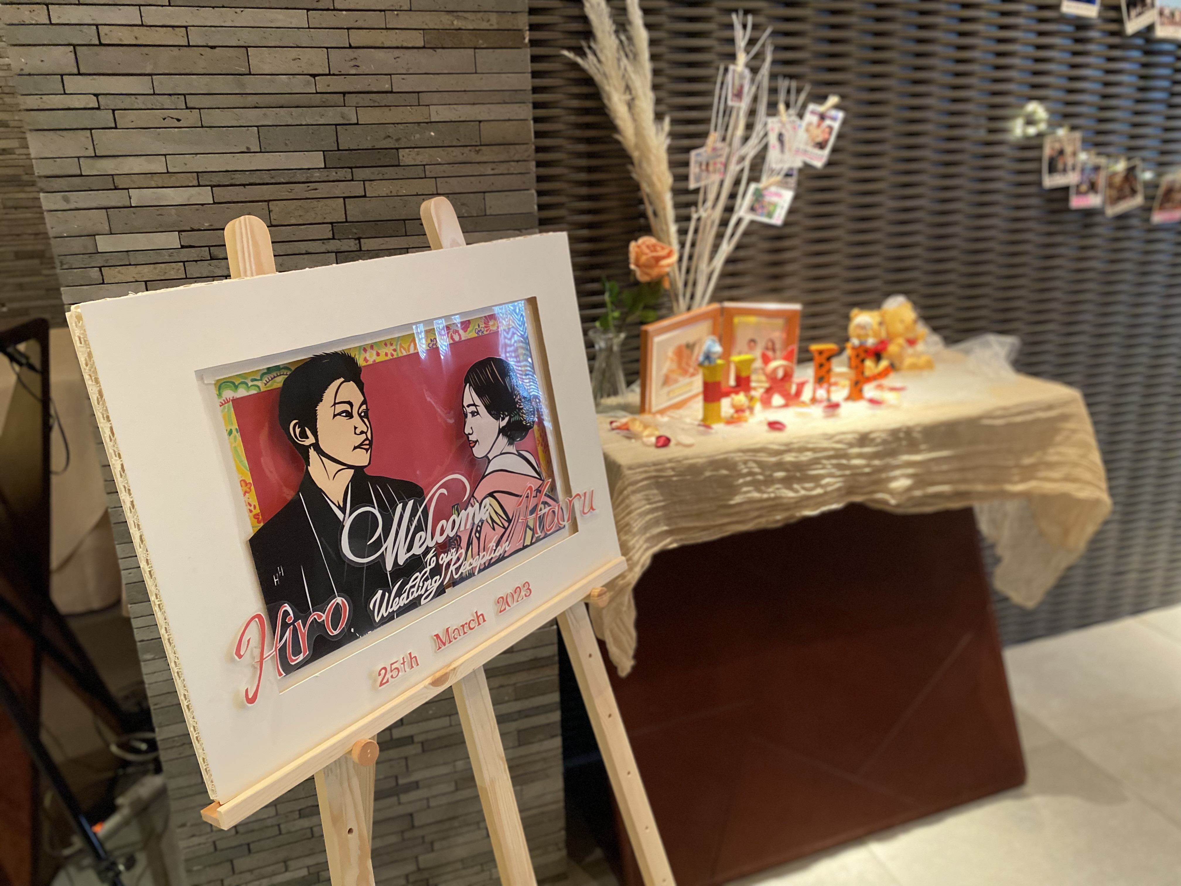 切り絵で作る立体ウェルカムボード 14,000円