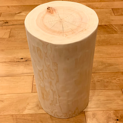 Hinoki  Wood  Stool No.225 2枚目の画像