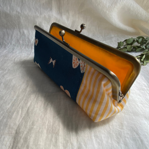 受注製作】北欧りぼんちょうちょ筆箱 スマートペンケース メガネケース 