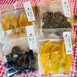 (数量限定)福島県伊達市産　無添加・無加糖ナチュラルドライフルーツ　4種食べ比べセット 1枚目の画像