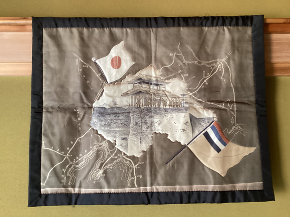 男性　羽織裏模様(戦争時)のタペストリー 