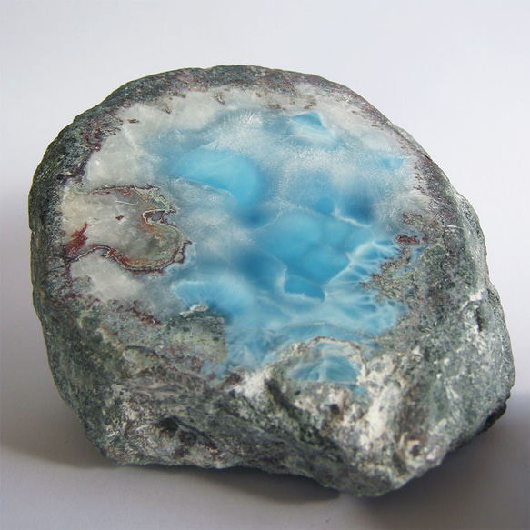 ラリマー　一刀石原石　1721g【送料込】　LMRG061　ドミニカ共和国の鉱山から　larimar 11枚目の画像