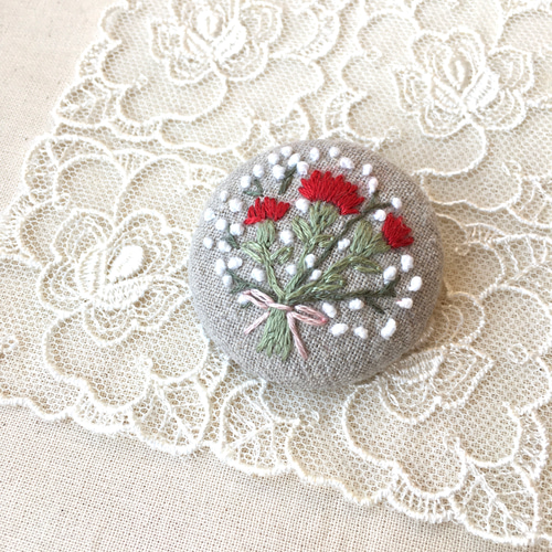 50cm単位】 刺繍レース お花の 舞踏会 サイズ約21.5cm