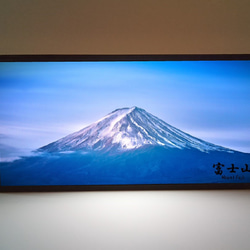 【思い出ライト】富士山 写真 景色 フォト 看板 置物 雑貨 ライトBOX 思い出ライト オーダー】富士山 写真 景色 フォト 展示会