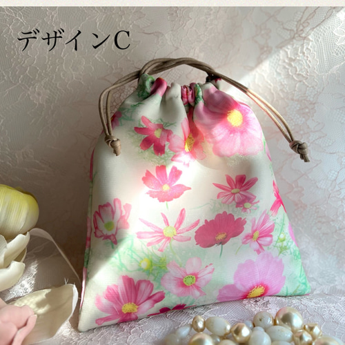 Amazon | FINGOOO 巾着袋 収納袋 ギフトバッグ 無地 かわいい