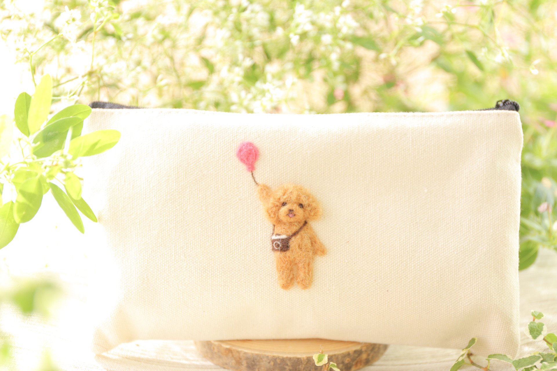 ハンドメイド　パネル　オーダーページ　トートバッグ　ポーチ　トイプードル