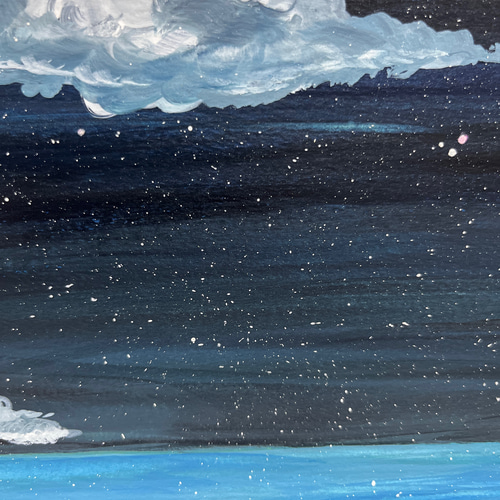 夜の海 絵画 あやか 通販 15730905｜Creema(クリーマ) ハンドメイド
