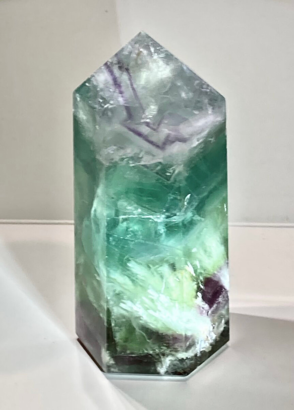 エンジェルフェザー✨レインボーフローライトマルチカラー蛍石原石