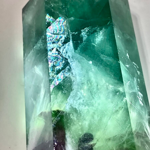 エンジェルフェザー✨ レインボー フローライト マルチカラー 蛍石