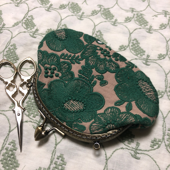 ☆ハンドメイド ミナペルホネン 親子がま口 スマイルフラワー ピンク ハンドメイド ミナペルホネン スマイルフラワー 親子がま口