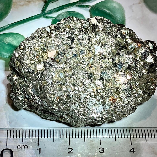 カルサイト共生【怨念払い】パイライト 結晶 原石 ラフストーン その他