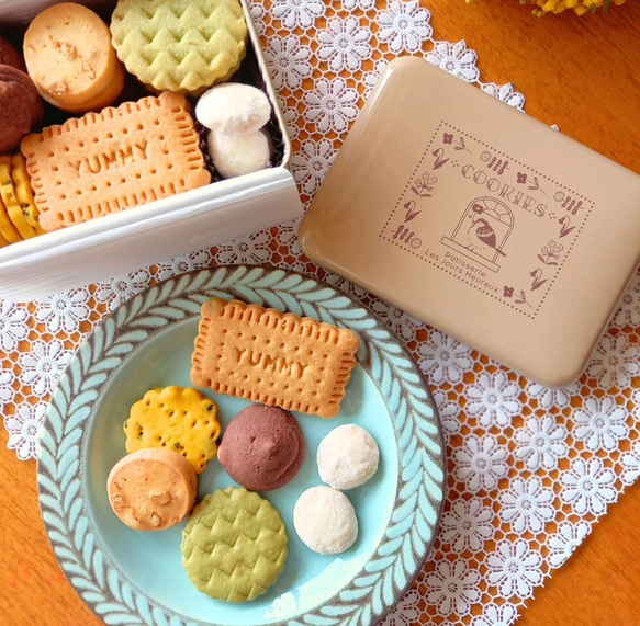 ♡母の日ラッピング♡クッキーアソート〚ことり缶〛 5枚目の画像