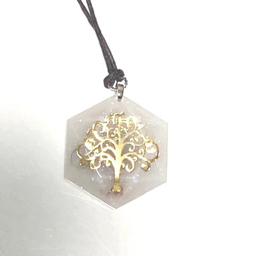 オルゴナイト 六芒星ペンダント 神聖幾何学図形 ツリーオブライフ