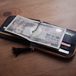 money clip system wallet【ostrich】 5枚目の画像