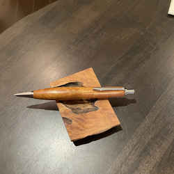 未使用 RED LINE PEN ケヤキ シャープペンシル オリジナル金具 RED