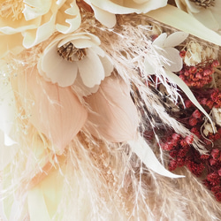 【受注制作】ウェディングブーケ　花束　ブートニア　ヘッドドレス　結婚祝　前撮り　和装　母の日　お誕生日　ギフト　お祝い 5枚目の画像
