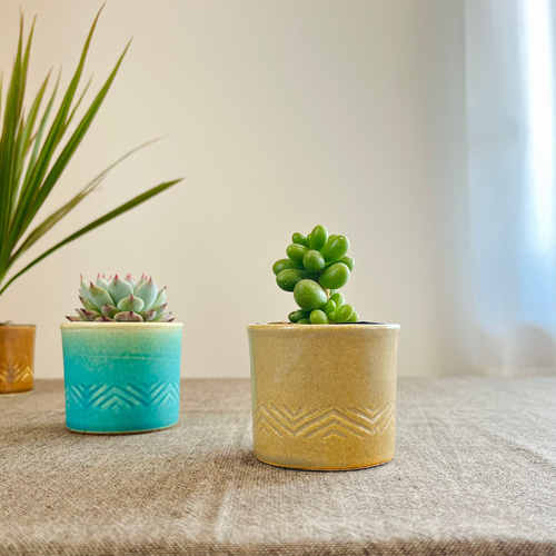 ヘリンボーン柄の天然木鉢カバー 木製 ヘリンボーン柄の、鉢カバー・鉢ポット（8号用）・送料込み