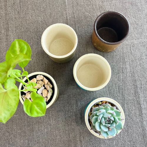 ヘリンボーン柄の天然木鉢カバー ○手作り木製 ヘリンボーン柄の鉢カバー・鉢ポット(8号用