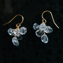 fusa : Aquamarine (earring) 小海藍寶石流蘇耳環 第1張的照片