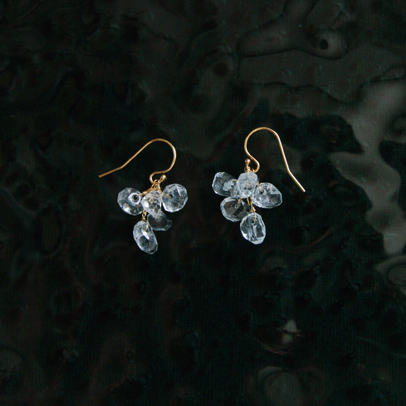 fusa : Aquamarine (earring) 小海藍寶石流蘇耳環 第10張的照片