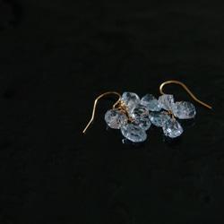 fusa : Aquamarine (earring) 小海藍寶石流蘇耳環 第9張的照片