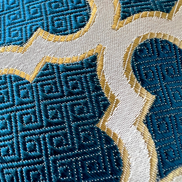 【受注制作】モロッカン生地のスマホポシェット/スマホショルダー/ピルゥファス　 ♦ギフトにおすすめ♦ 6枚目の画像