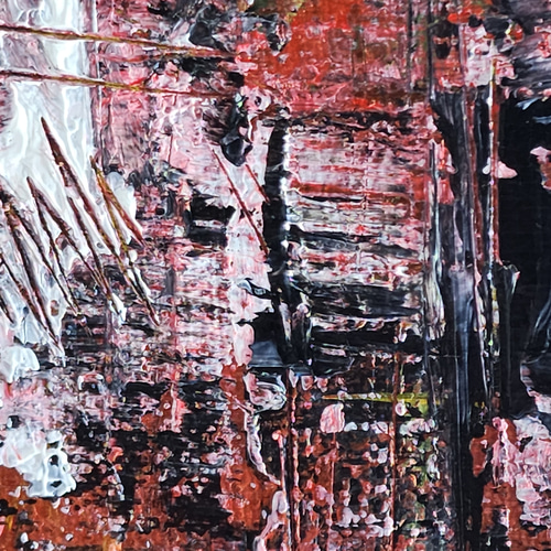 激安 超特価商店街  ひろ・あおき 作 「知覚031」 アクリル/キャンバス S3 27.3x27 絵画