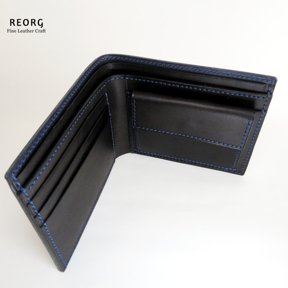 フォールディングウォレット ~ 栃木レザーの二つ折り財布（受注生産） 4枚目の画像