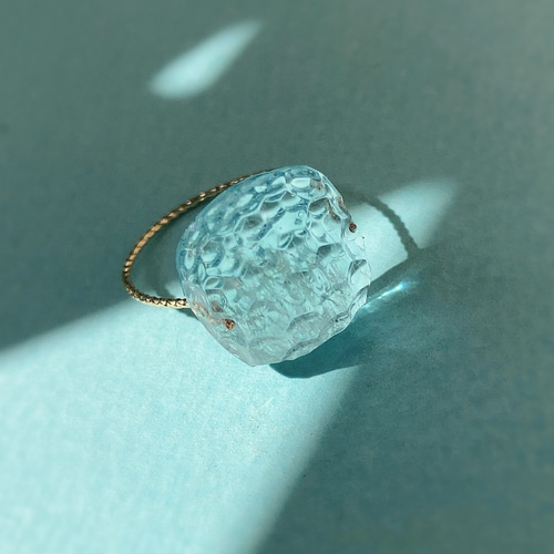 Prana candy gem ✴︎アクアマリン✴︎カービングルース✴︎k14gf  