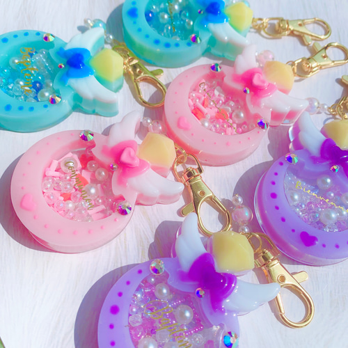 シャカシャカキーホルダー シェイカー レジンキーホルダー