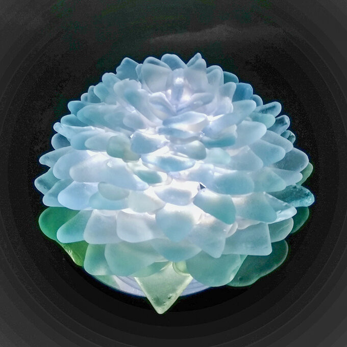 Cor様オーダー分＊コーギーのランプと紫陽花のランプシェード