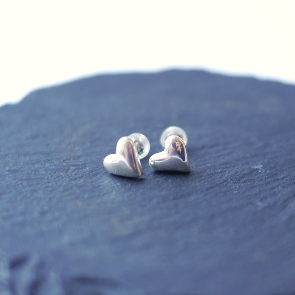 【cuore】sv925 heart pierce 1枚目の画像