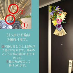 【 受注後制作商品 】華やか！お花いっぱい こどもの日壁掛け飾り 送料無料 鯉のぼり 花菖蒲 7枚目の画像